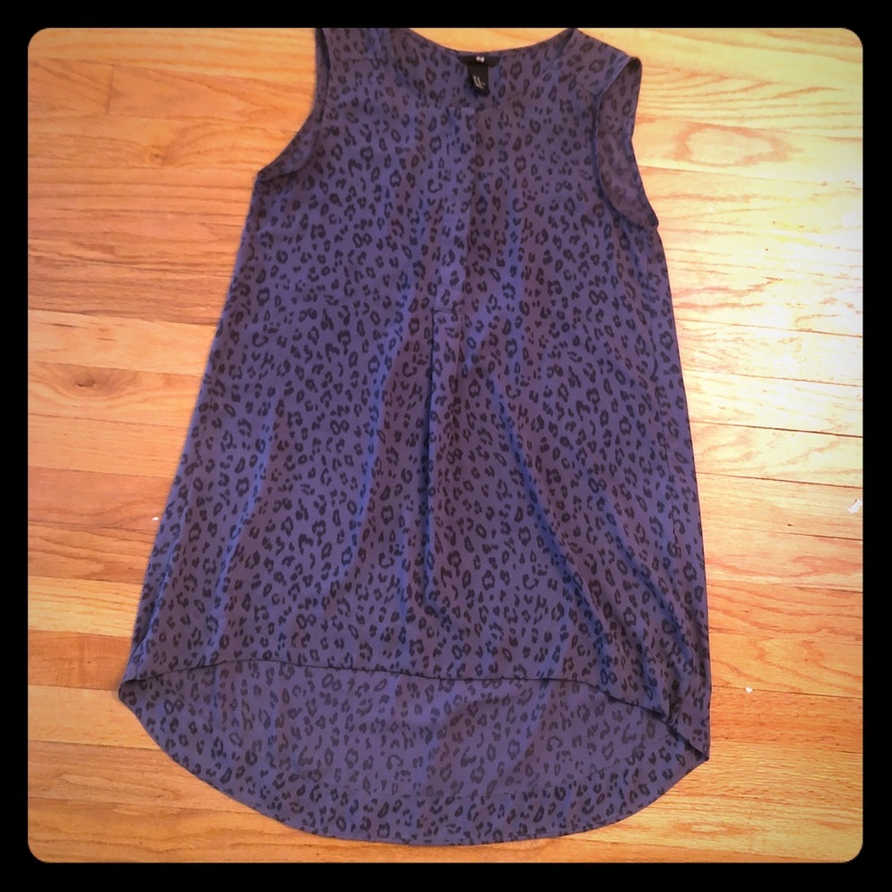 H & M High Low Leopard Dress